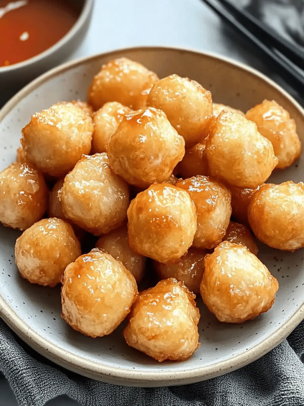 Chinese Chicken Balls with Sweet and Sour Sauce