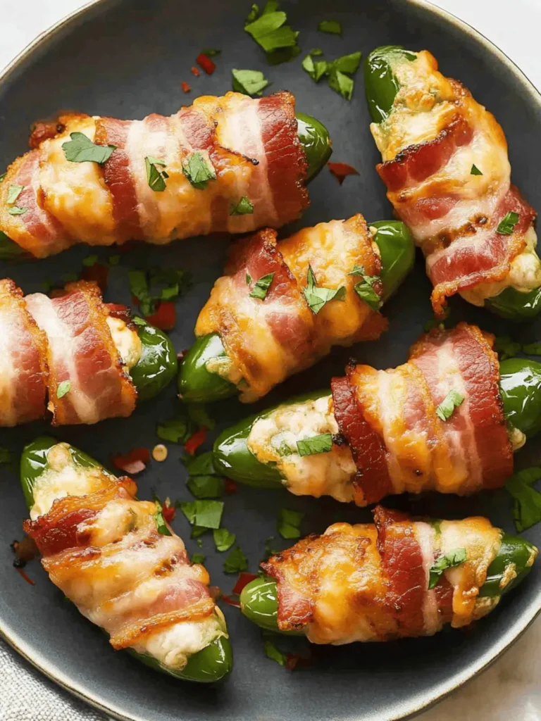 Bacon-Wrapped Jalapeno Poppers
