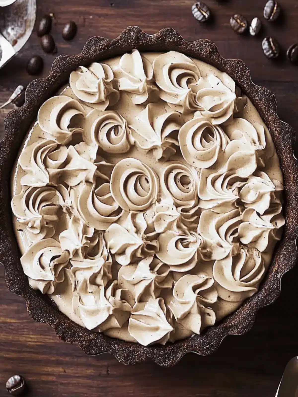 Decadent Dark Chocolate Tart with Espresso Whipped Cream Bliss