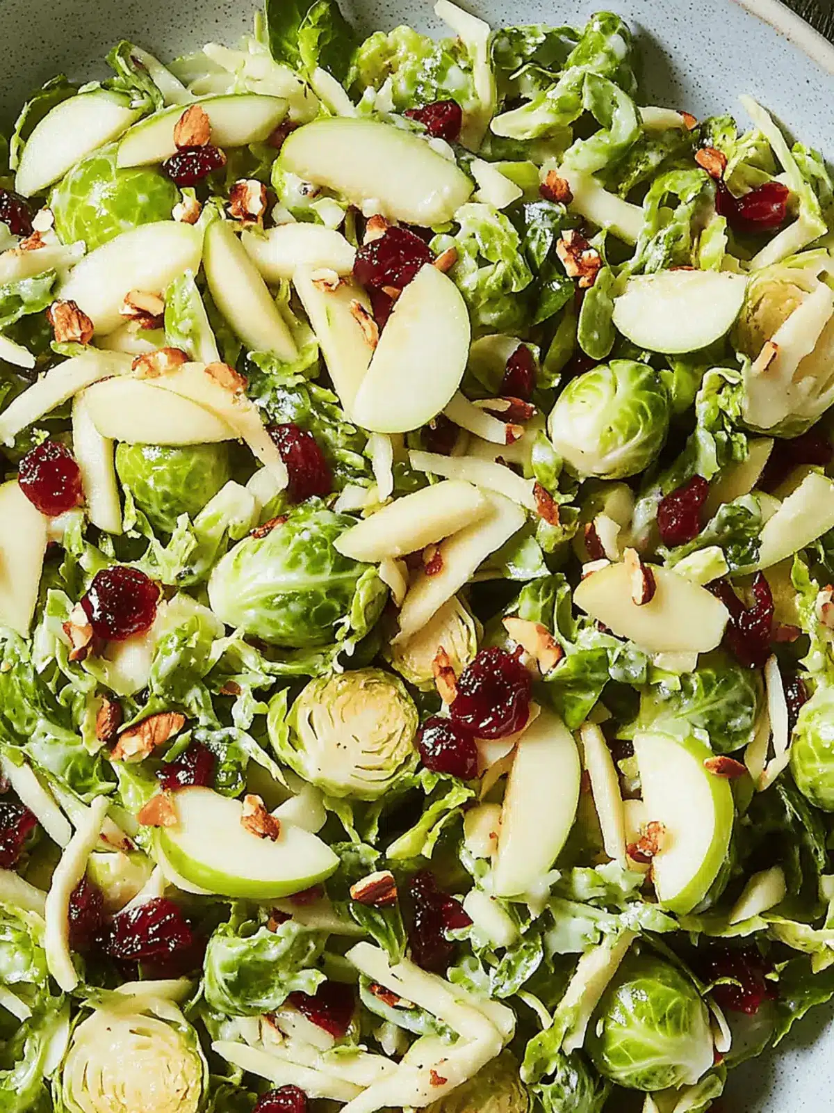 Apple Cranberry Brussels Sprouts Salad for a Fresh Holiday Boost