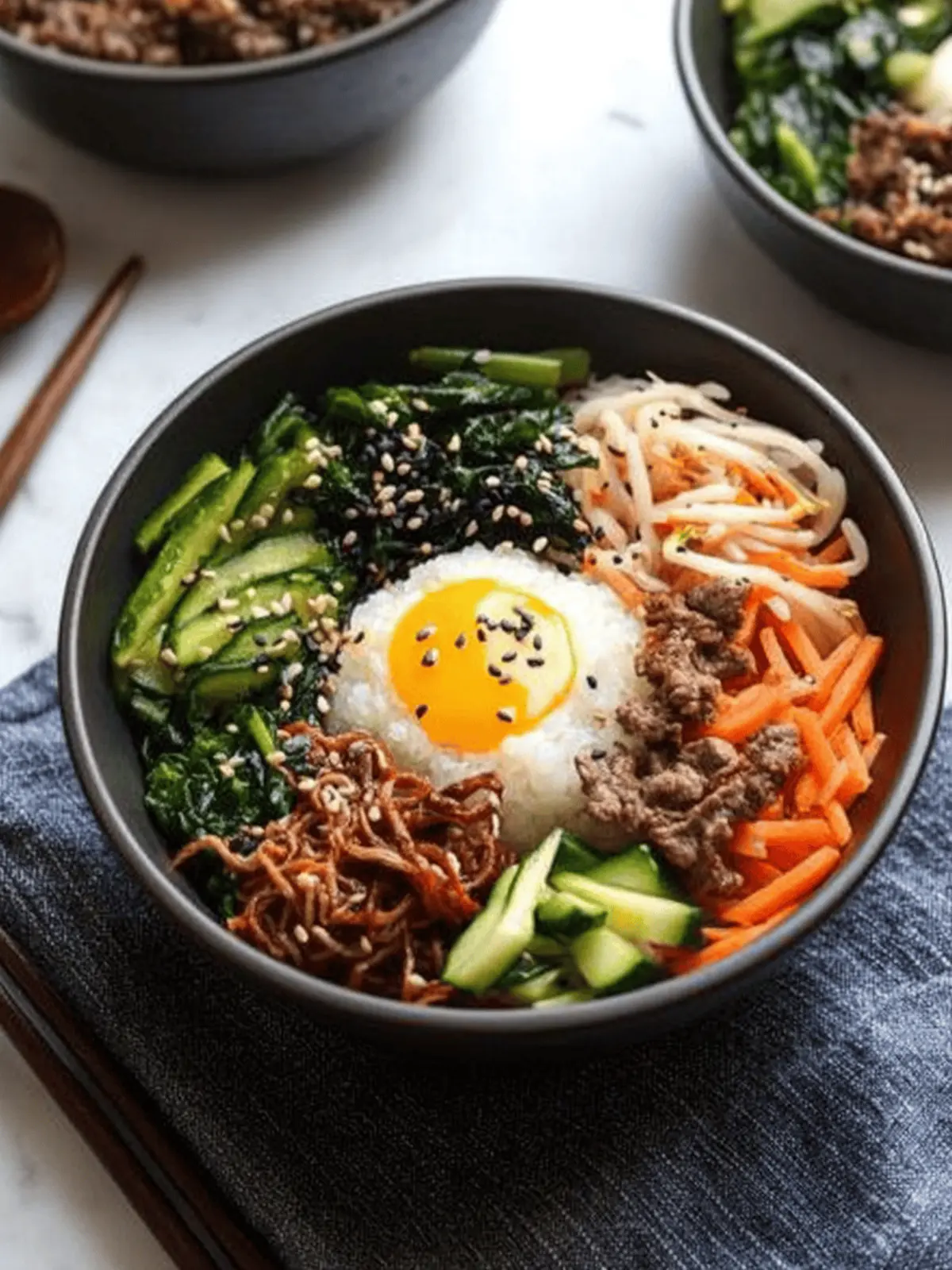 Savory Bibimbap Recipe: Korean Rice Bowl with Veggies Delight