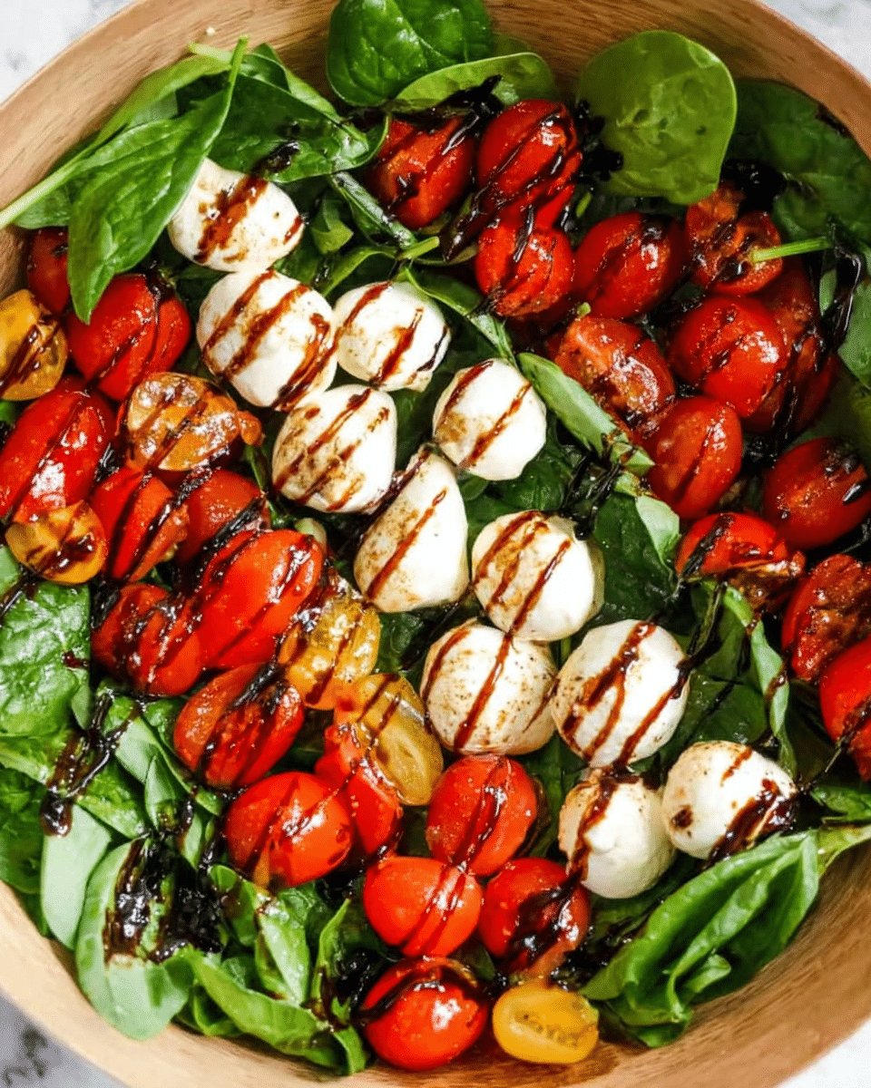 Caprese Spinach Salad