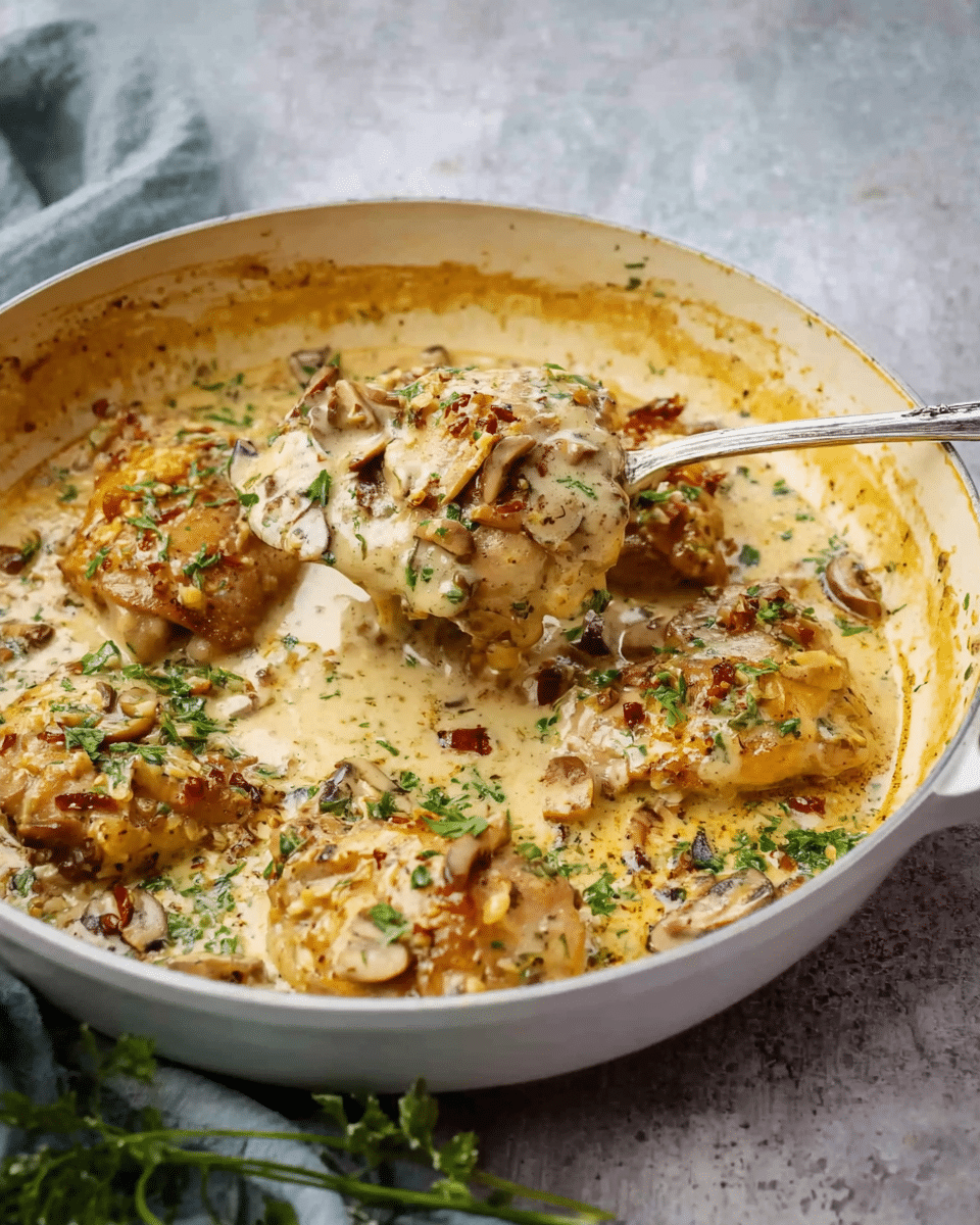 Creamy Garlic Chicken Thighs