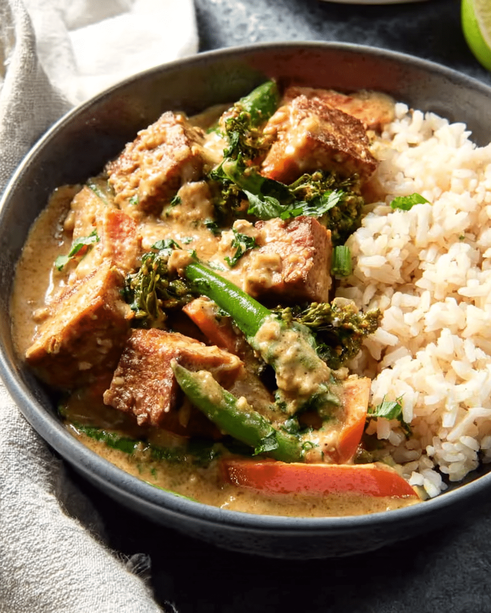 Creamy Satay Tempeh