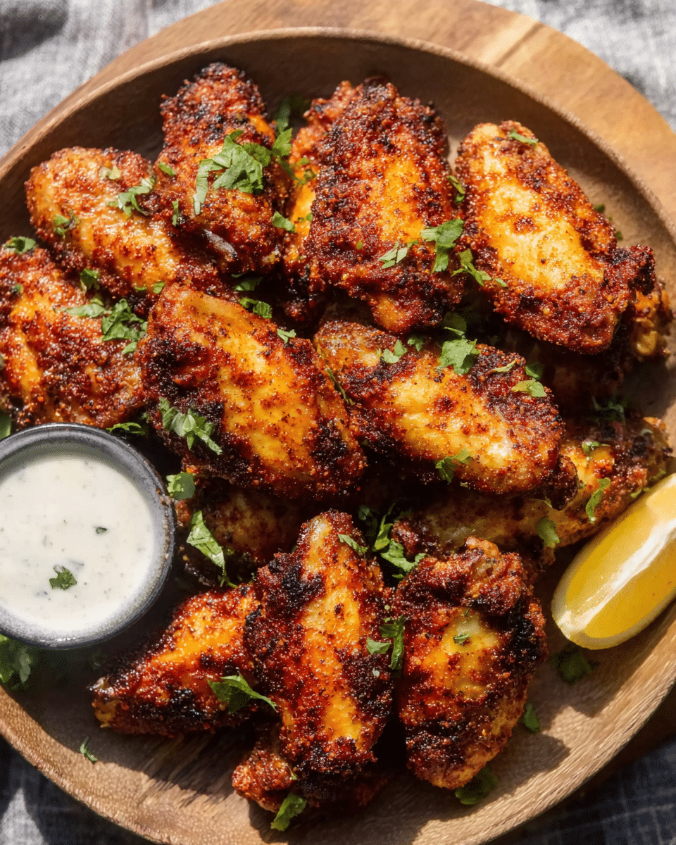 Crispy Baked Chicken Wings with Dry Rub