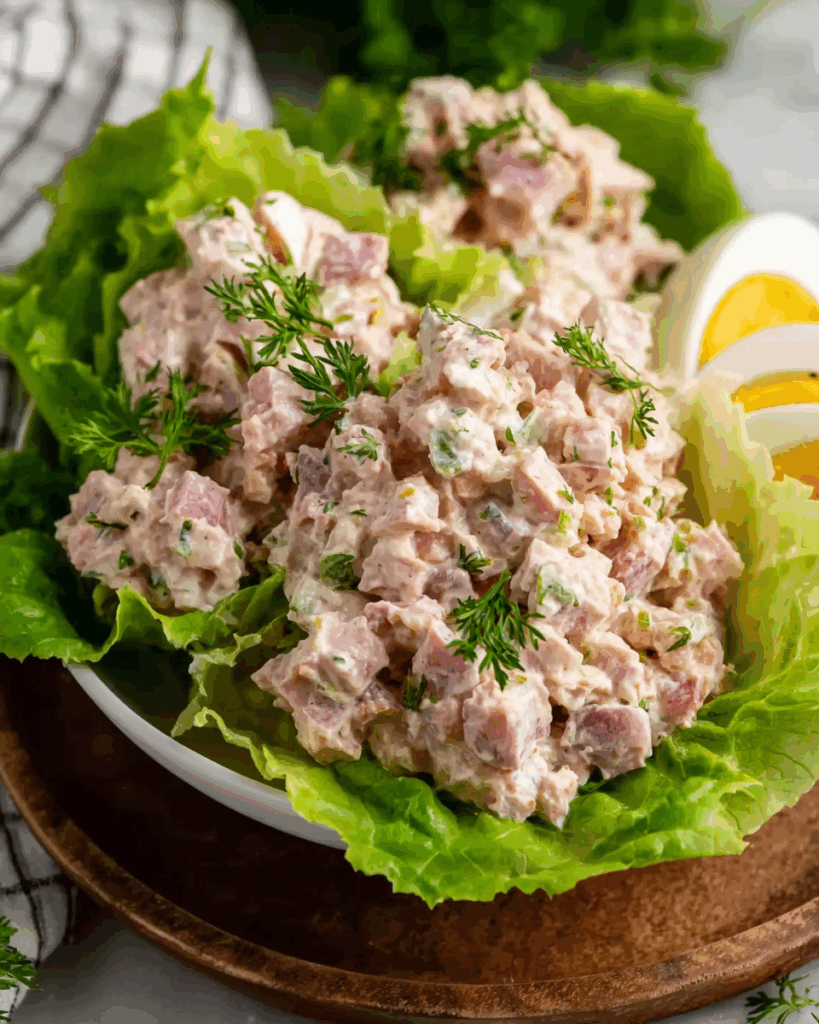 Ham Salad Lettuce Wraps