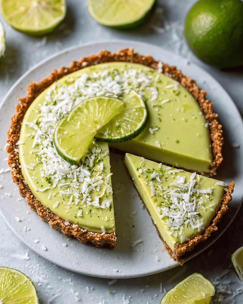 Key Lime Avocado Tart