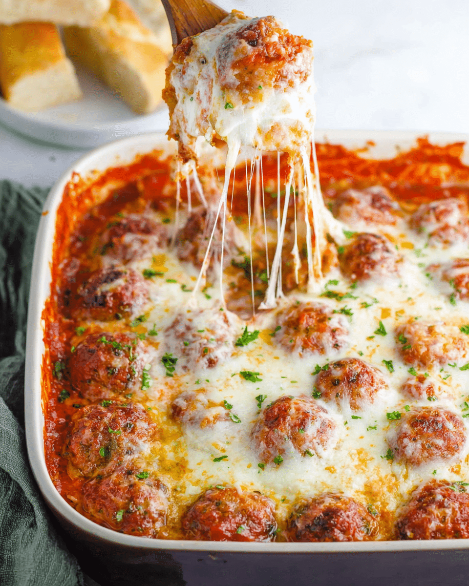 Meatball Parmesan Casserole