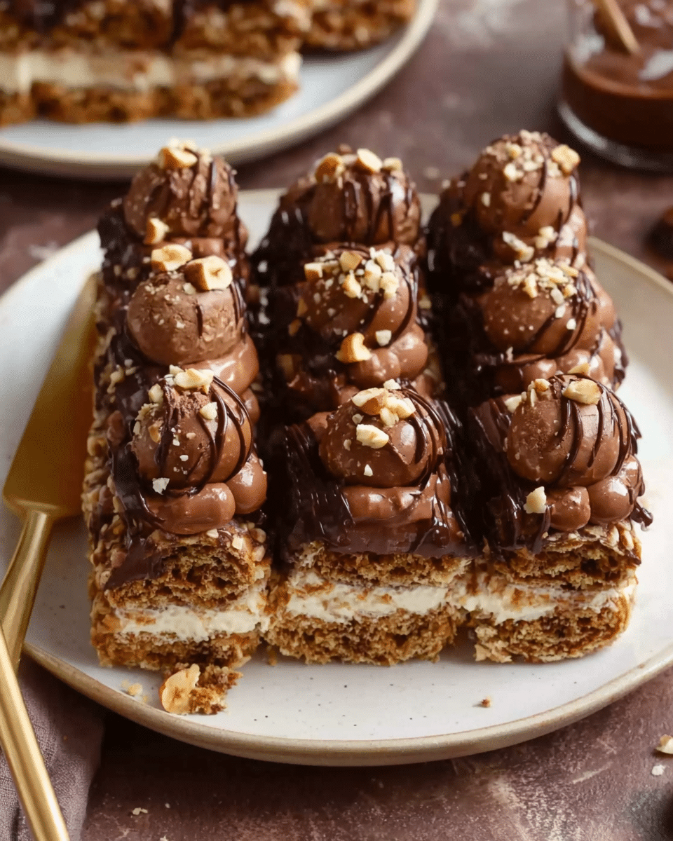 No Bake Ferrero Rocher Dessert
