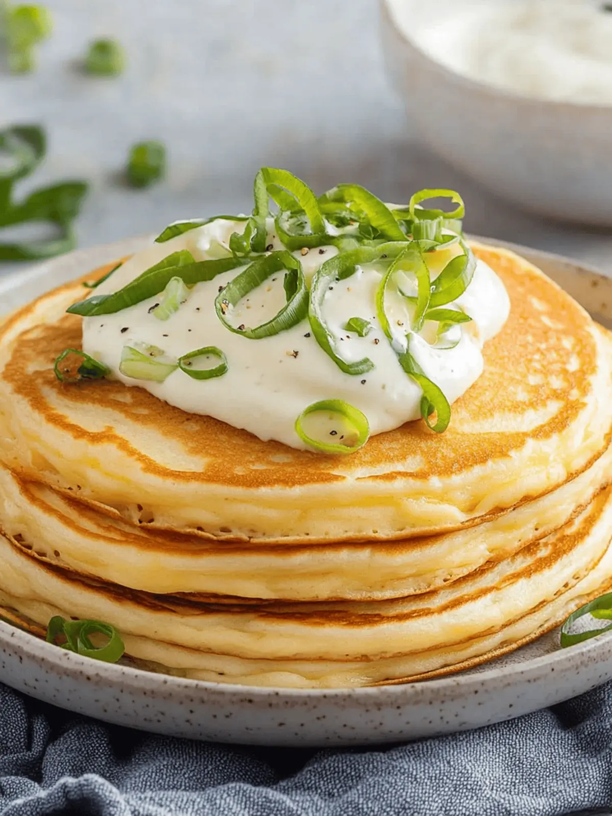 Savory Cheese Pancakes: Your New Favorite Quick Breakfast!