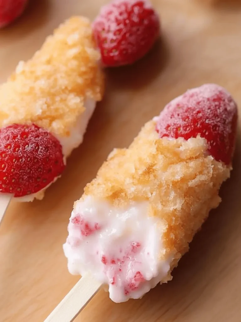 Strawberry Shortcake Pops