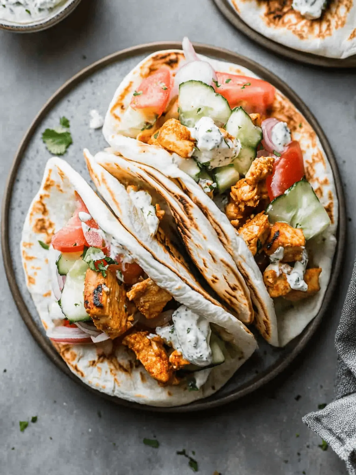 Mouthwatering Chicken Gyros with Easy Homemade Tzatziki