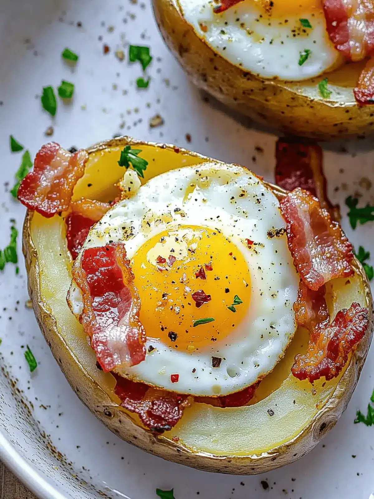 Double Baked Bacon & Egg Potatoes for Ultimate Comfort Food
