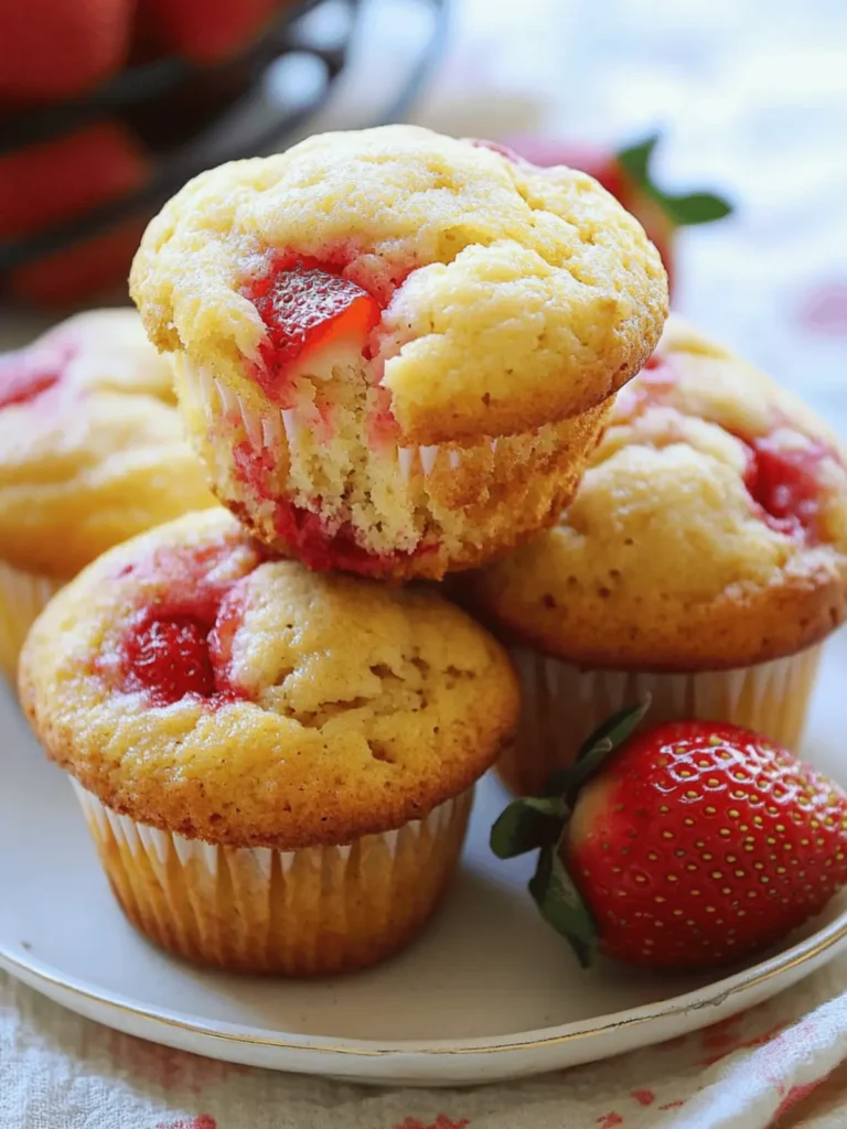 Strawberry Lemon Muffins