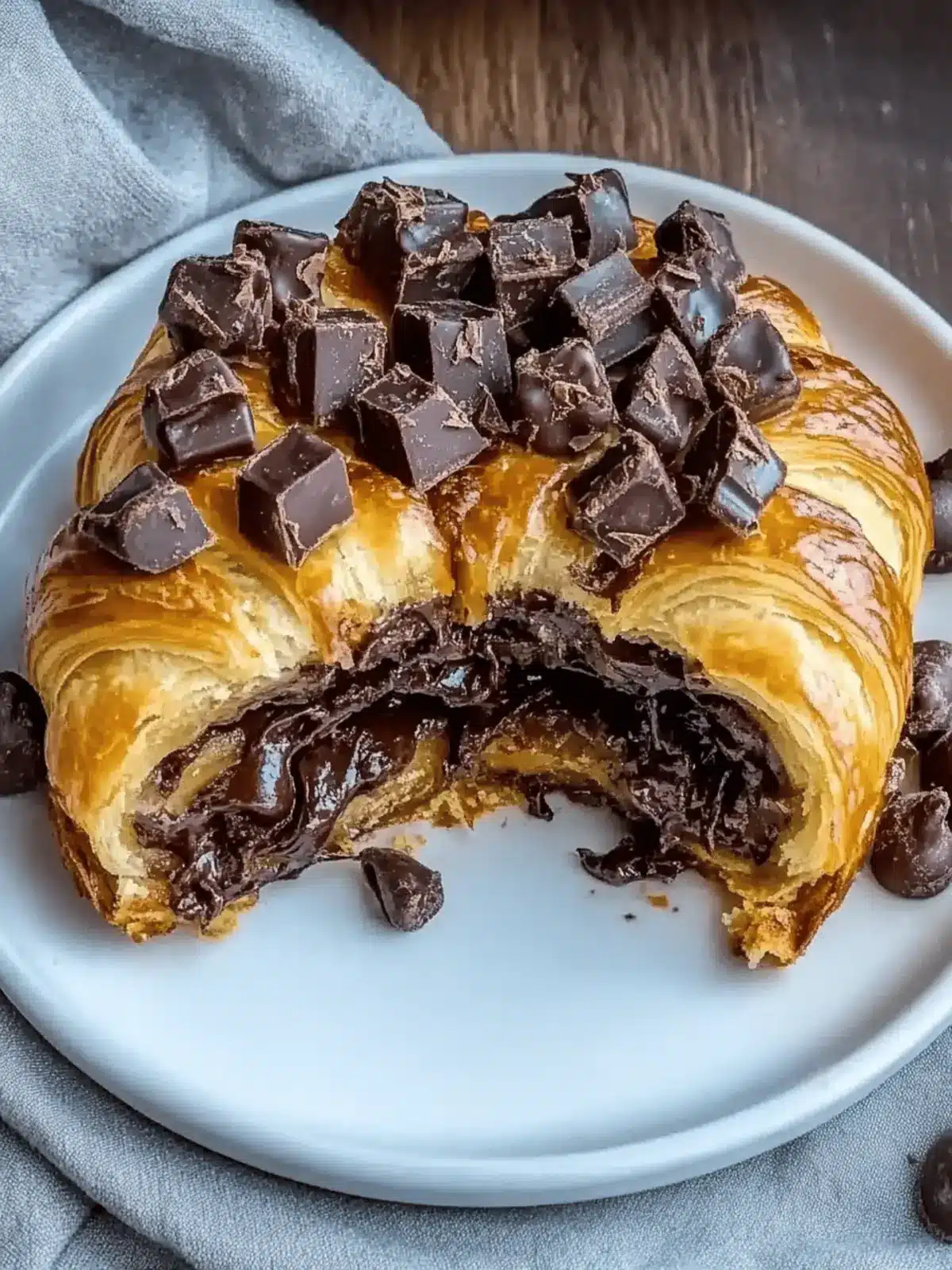 Chocolate Croissant Breakfast