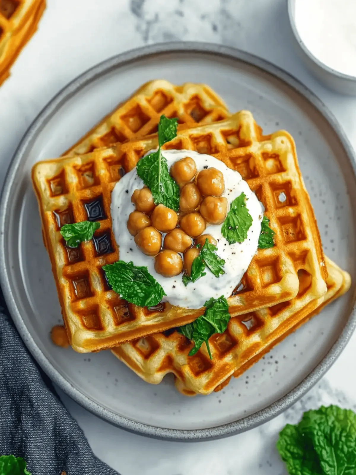 Savory Chickpea Waffles