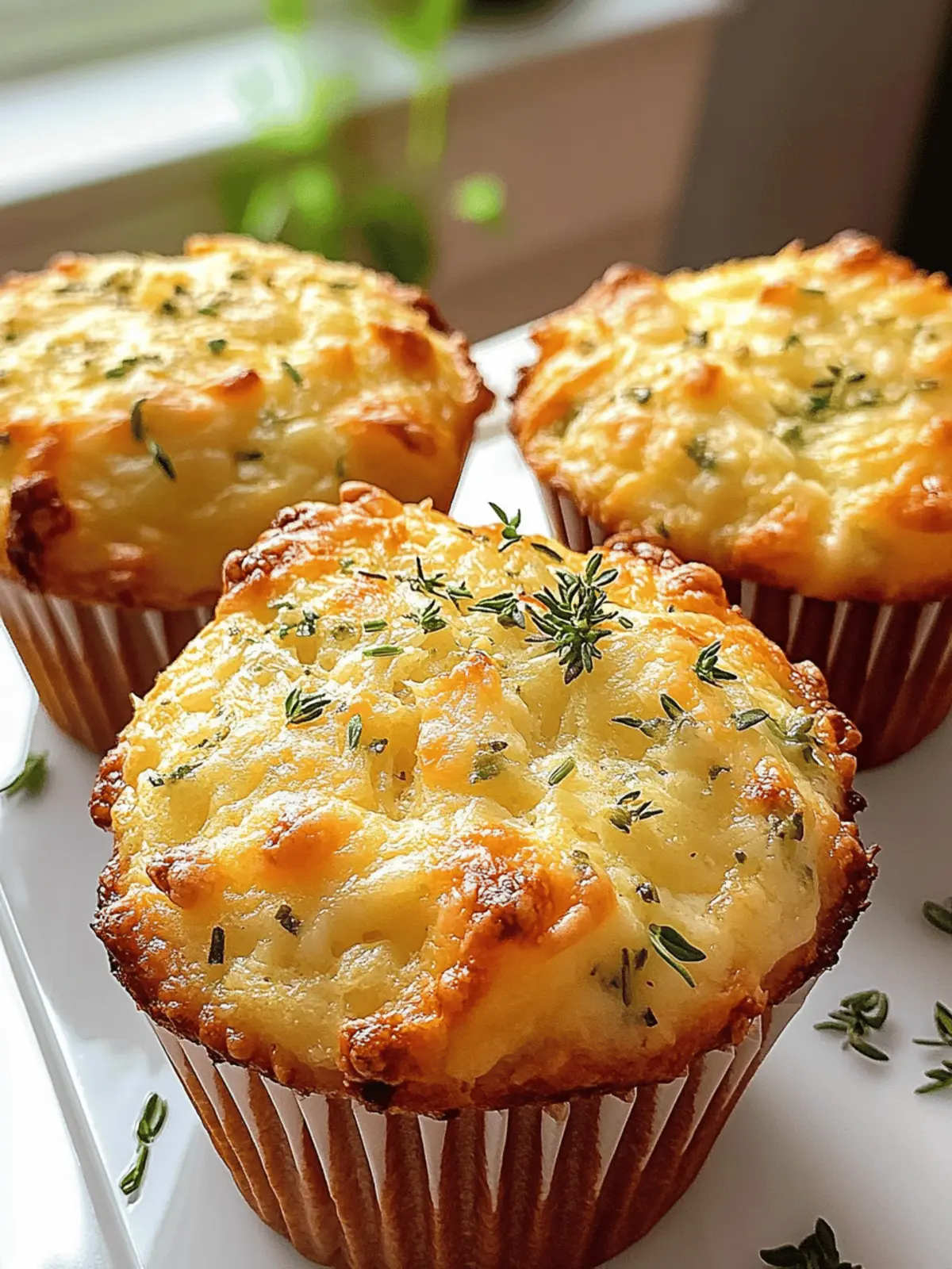 Delicious Cheese and Herb Muffins
