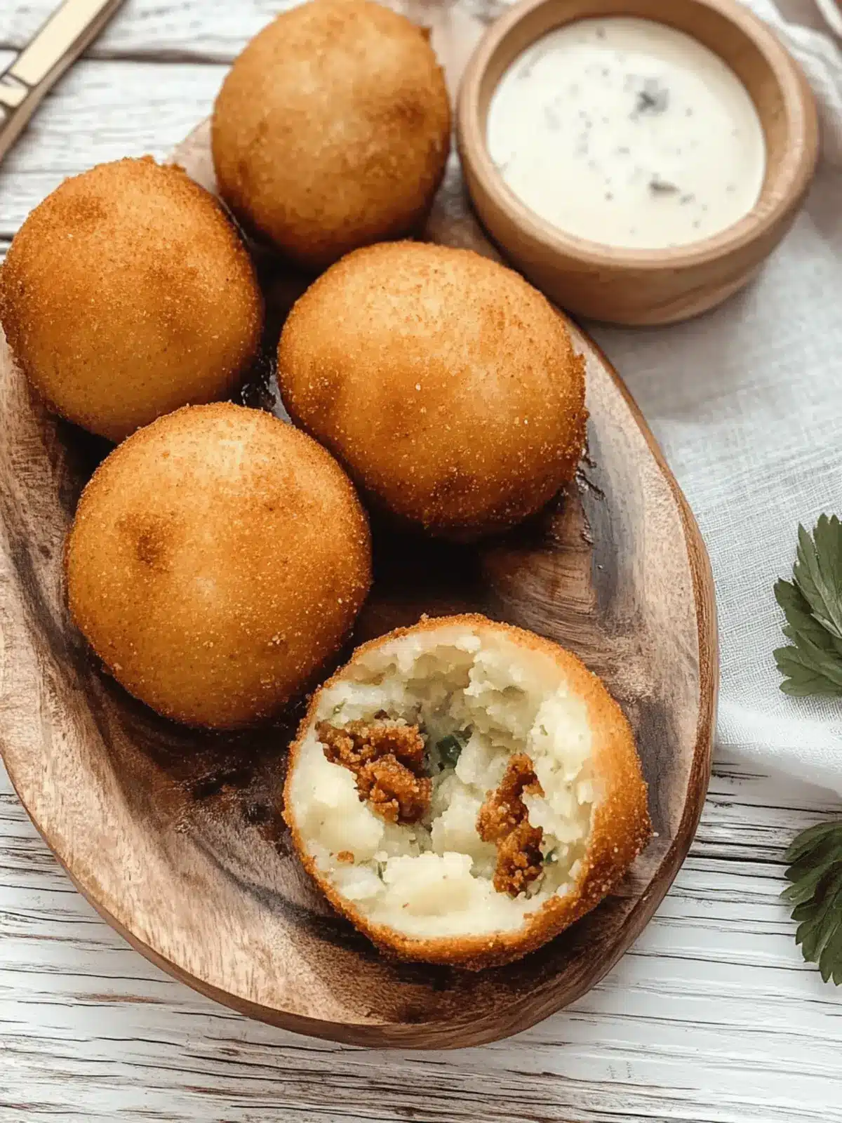 Stuffed Yucca Fritters