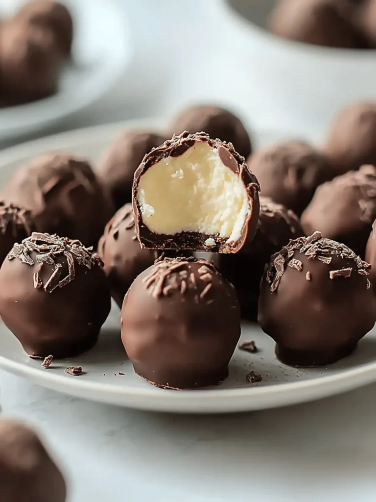Cream Cheese Chocolate Truffles