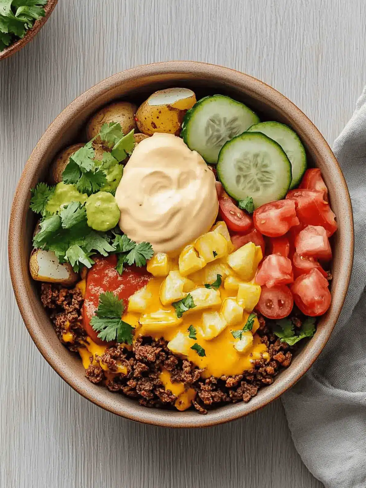 Loaded Fiesta Potato Bowls