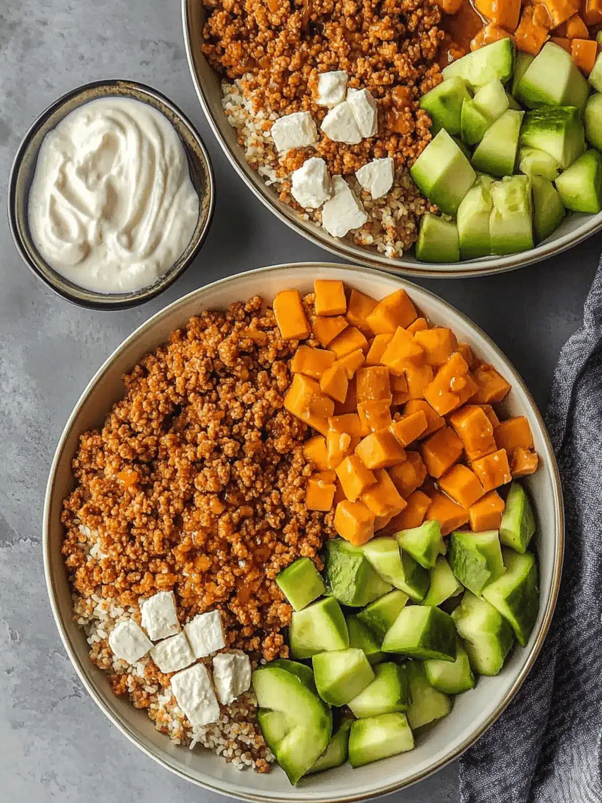 Delicious Hot Honey Ground Turkey Bowls for a Healthy Dinner
