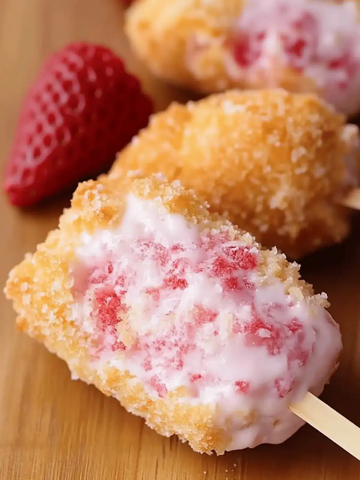 Strawberry Shortcake Pops