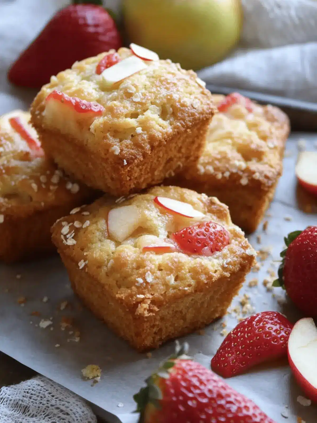 Strawberry and Apple Muffin Recipe for a Cozy Morning Treat