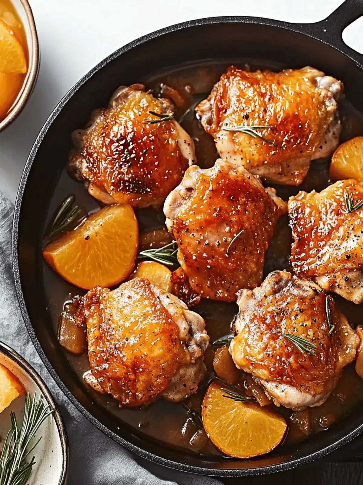 Cider Glazed Chicken Thighs