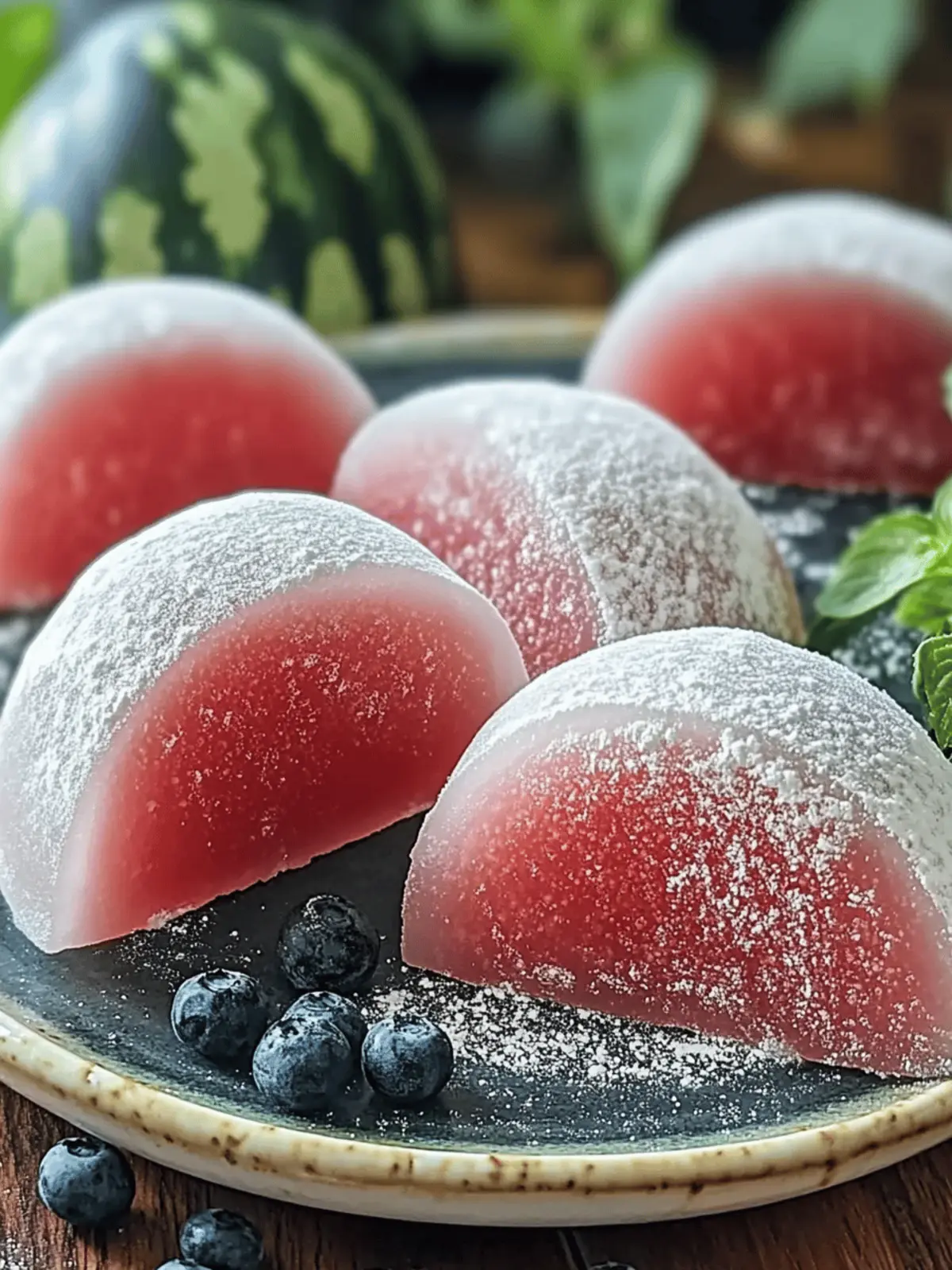 Irresistible Watermelon Mochi: A Fun Twist on a Classic!
