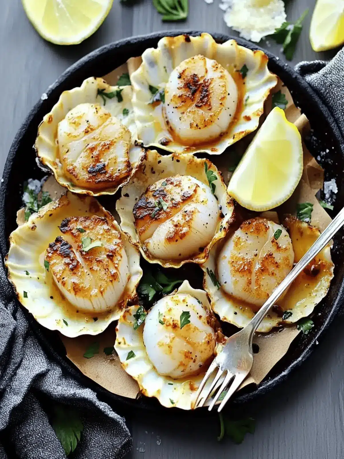 Baked Sea Scallops