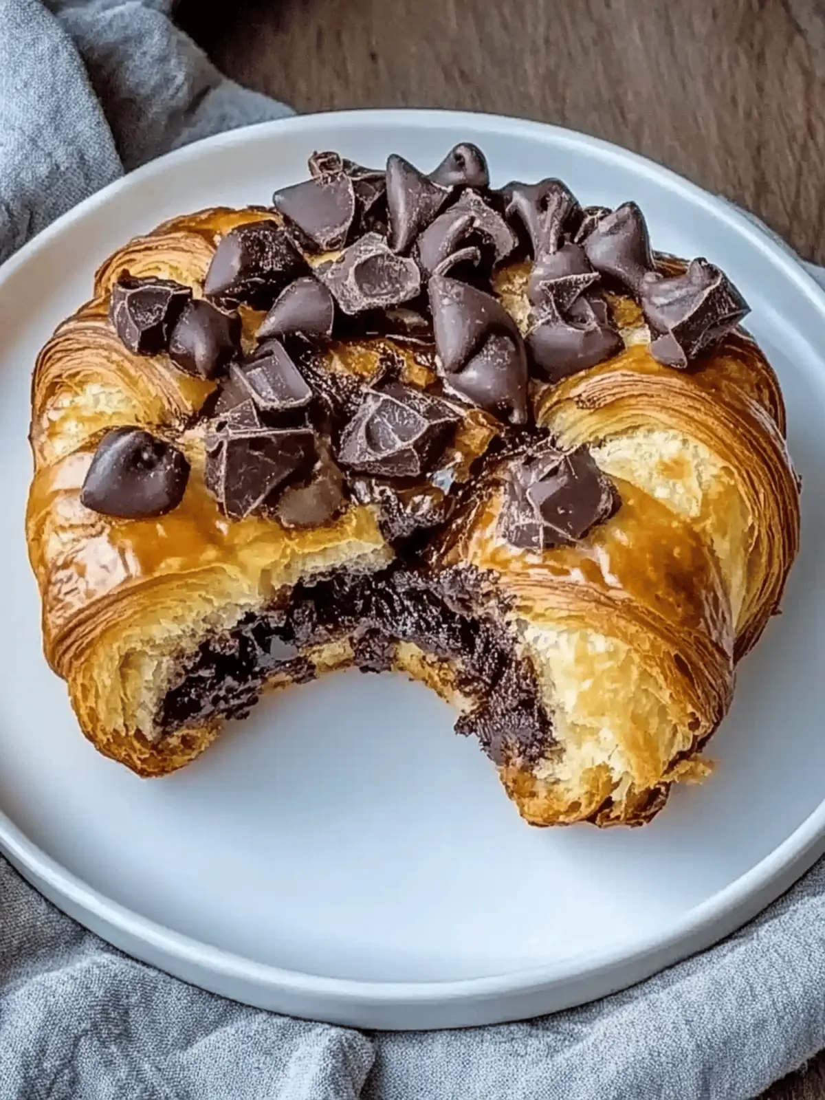 Chocolate Croissant Breakfast