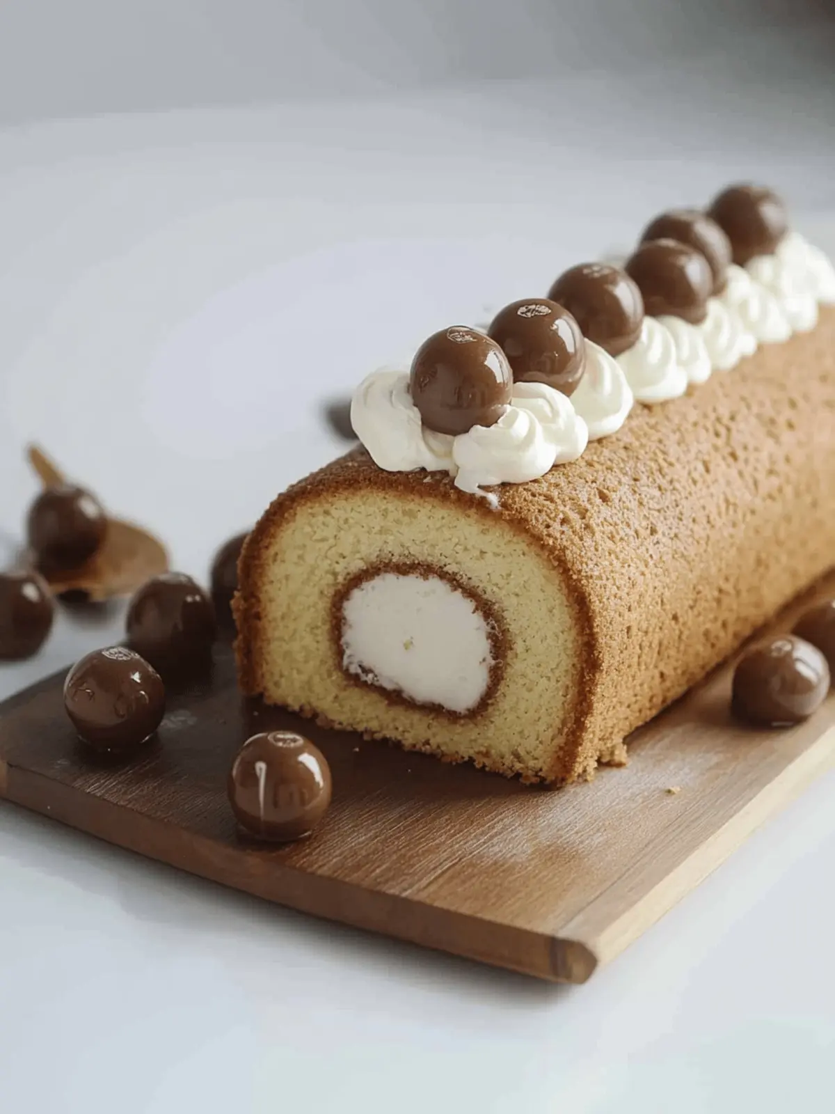 Coffee Cake Roll With Stabilized Kahlúa Whipped Cream