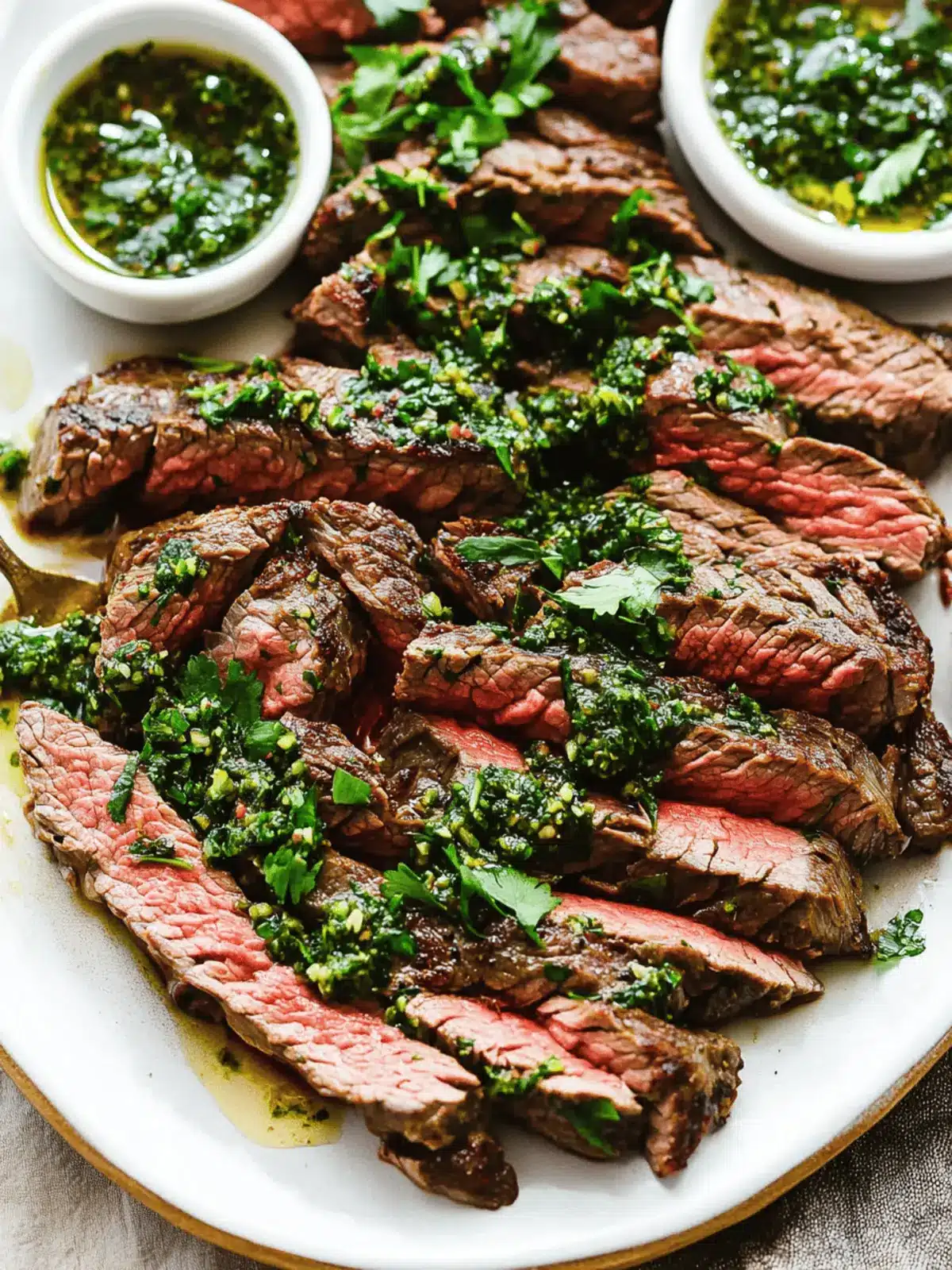 Savor Juicy Skirt Steak with Homemade Chimichurri Sauce