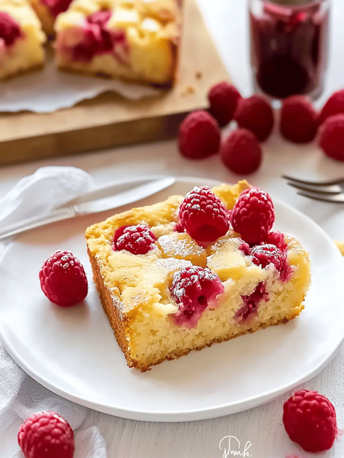 Raspberry and White Chocolate Traybake: Blissful Homemade Delight