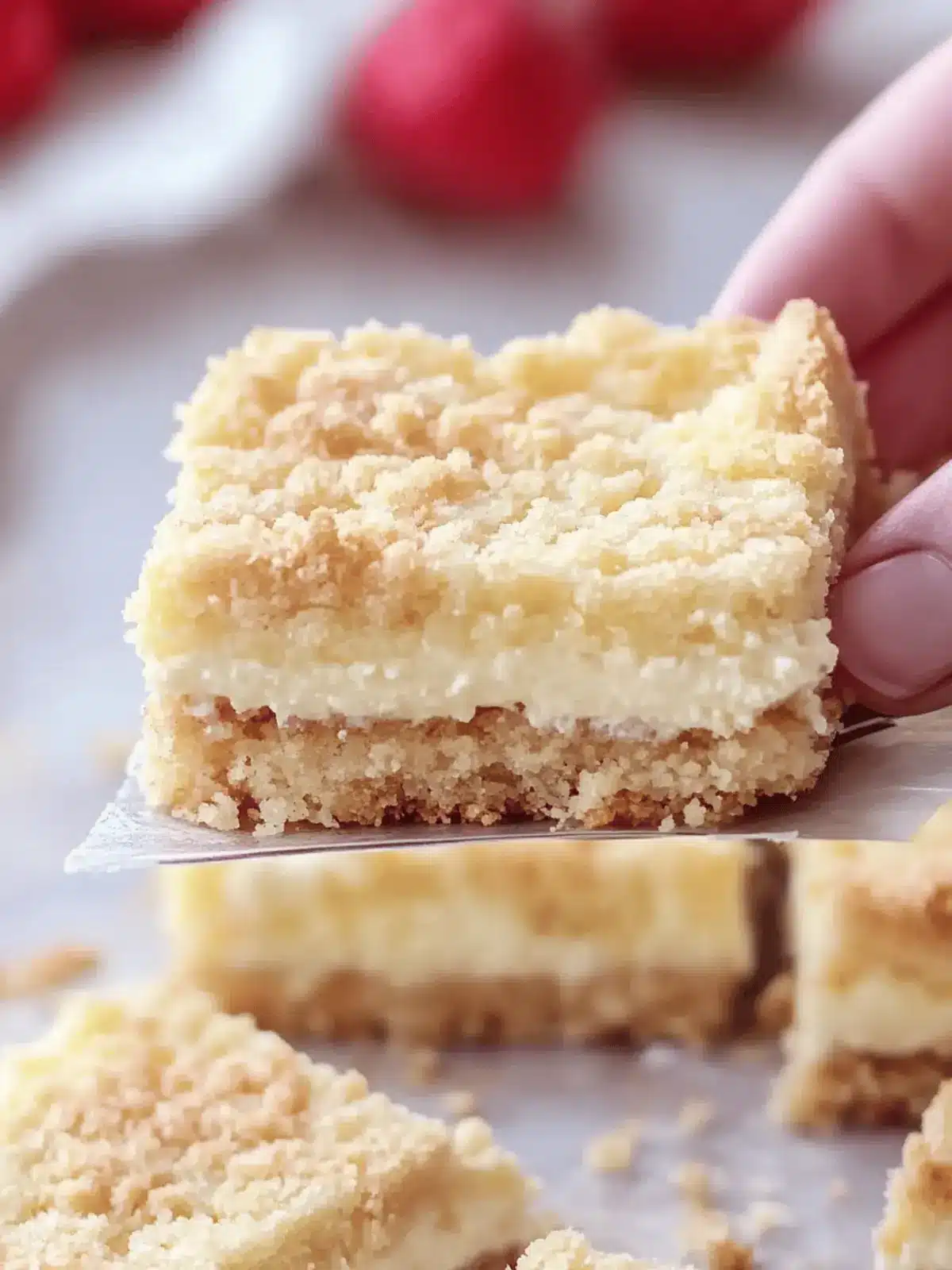 Irresistible Ricotta Crumb Bars - Pure Comfort in Every Bite