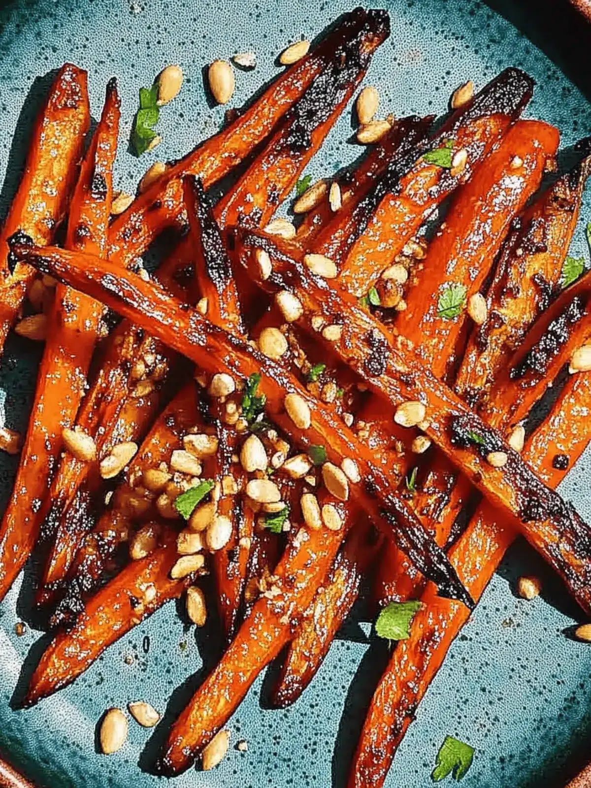 Miso Roasted Carrots with Crunchy Nut Topping Magic