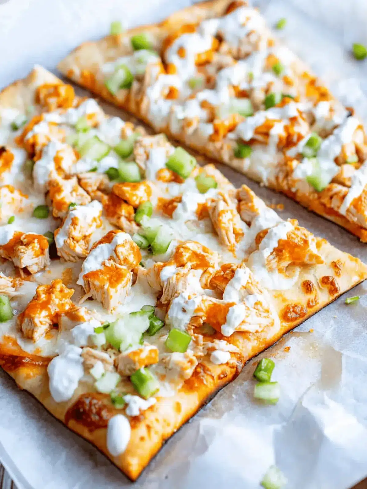Buffalo Chicken Flatbread: Easy, Spicy Delight in 30 Minutes 5 Buffalo Chicken Flatbread