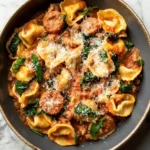 One Pan Tortellini with Sausage