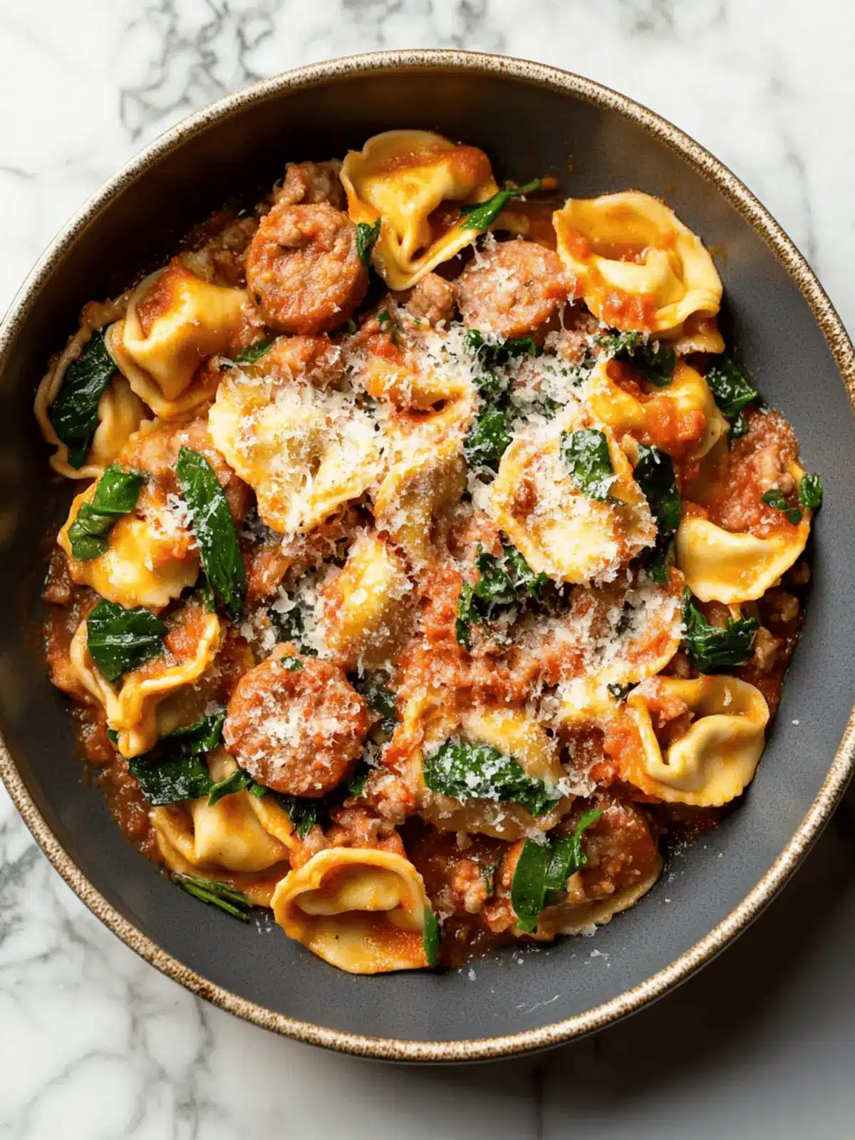 One Pan Tortellini with Sausage for a Cozy Family Dinner 5 One Pan Tortellini with Sausage