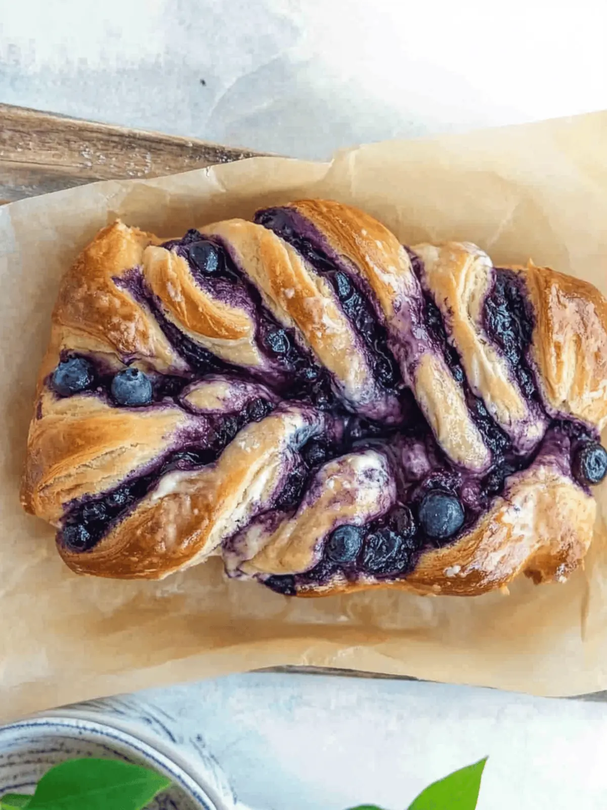 Blueberry Cream Cheese Babka