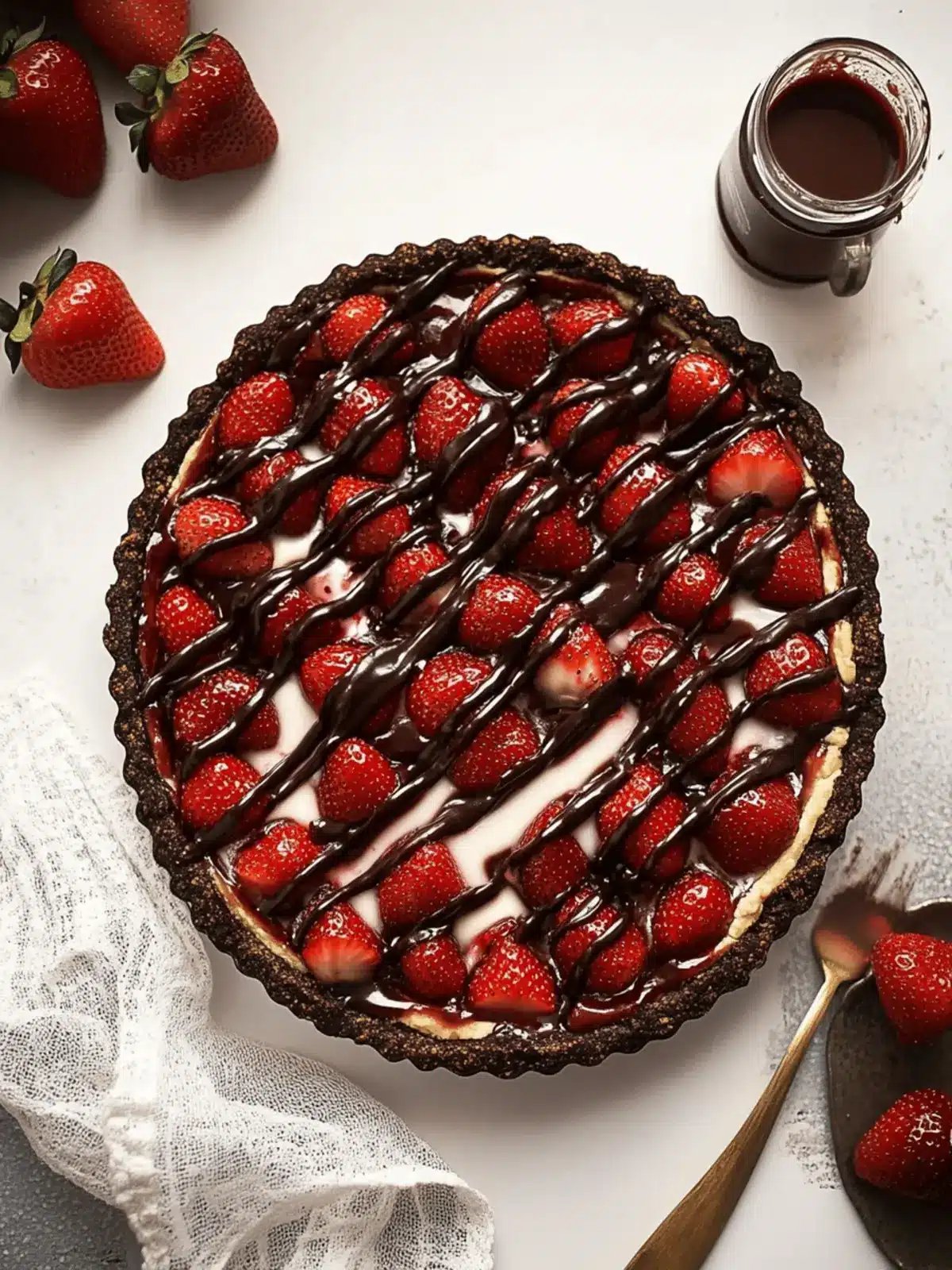 Chocolate Covered Strawberry Pie