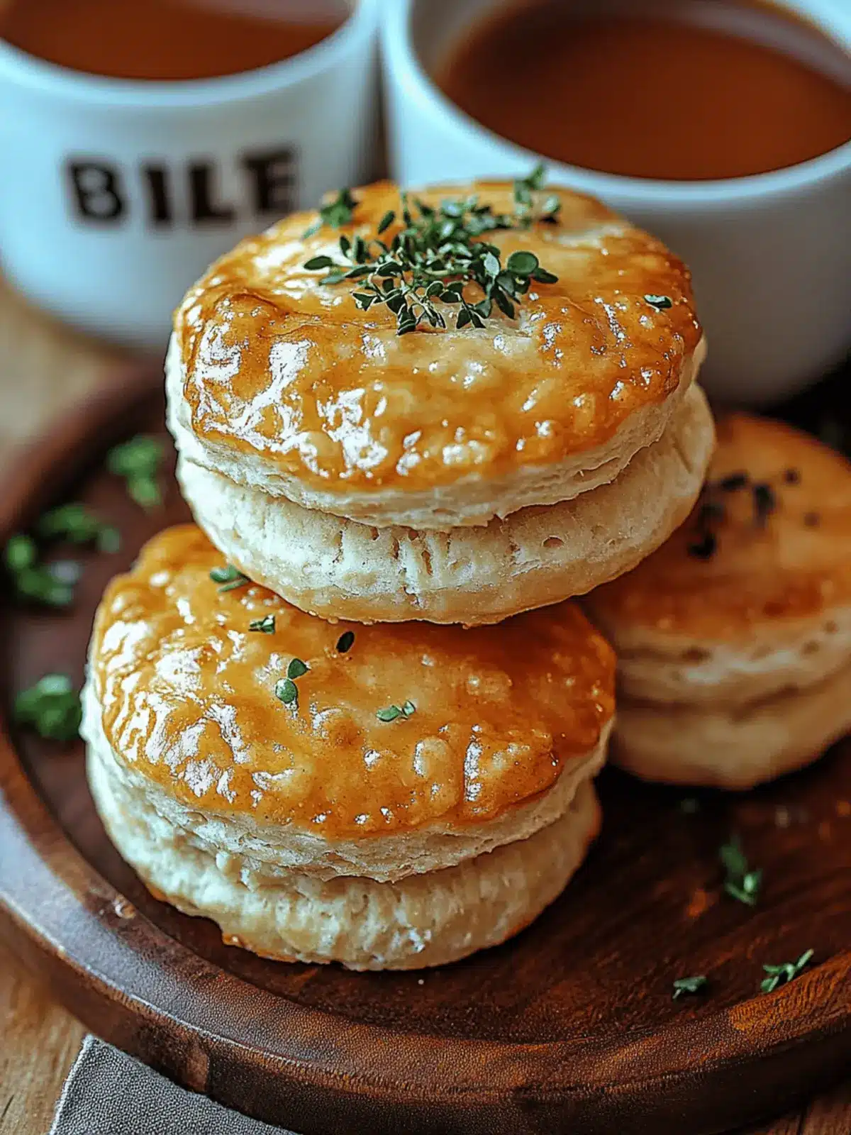 Baked French Dip Biscuits