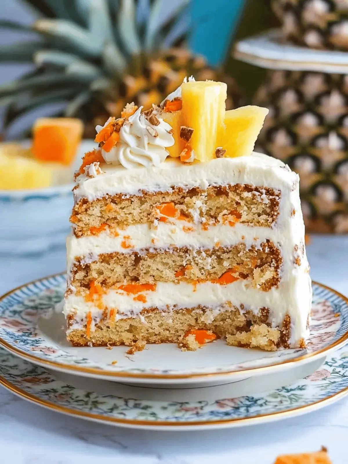 Tropical Pineapple Carrot Cream Cake You’ll Crave Constantly 5 Pineapple Carrot Cream Cake