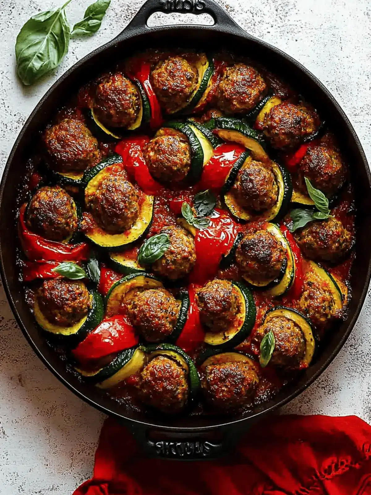 Spice Up Dinner with Moroccan Spiral Meatball Zucchini Bake 5 Moroccan Spiral Meatball Zucchini Bake