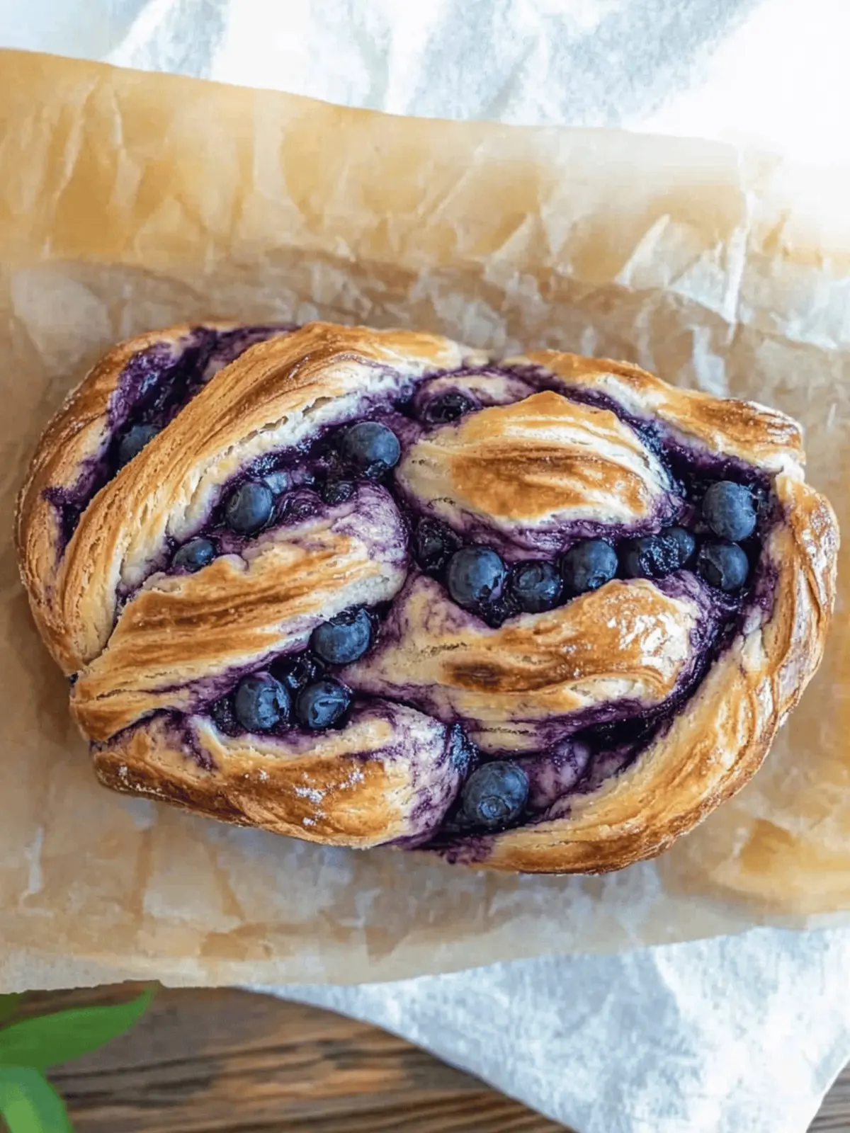 Blueberry Cream Cheese Babka