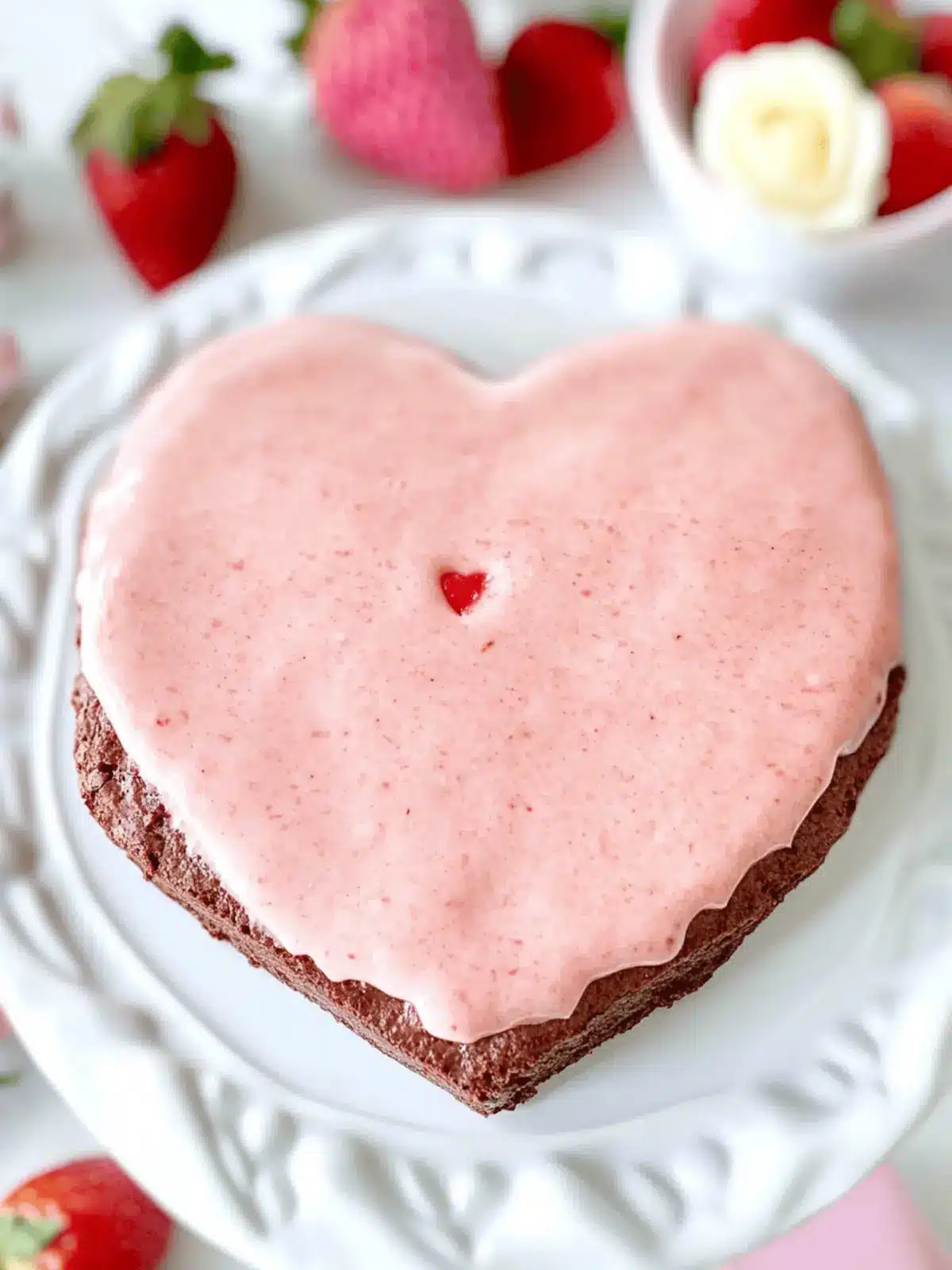 Strawberry Sweetheart Brownies