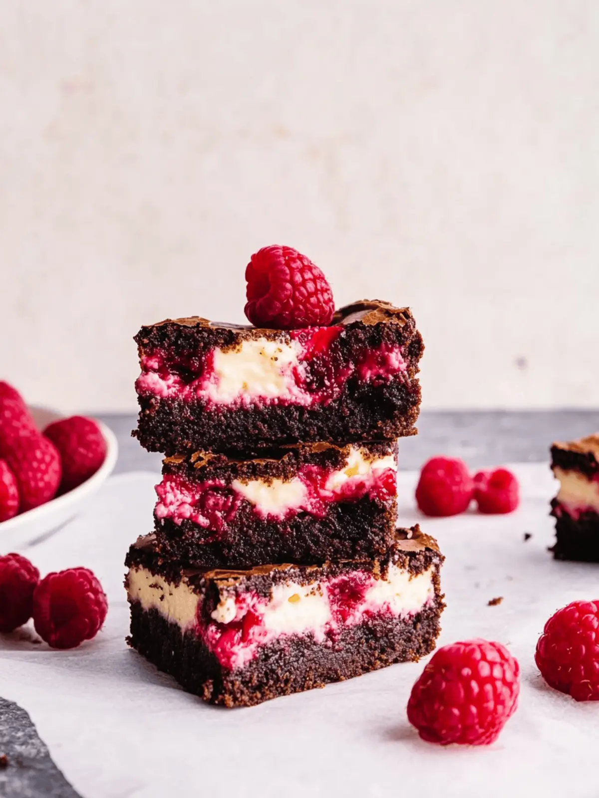 Raspberry Cheesecake Brownies
