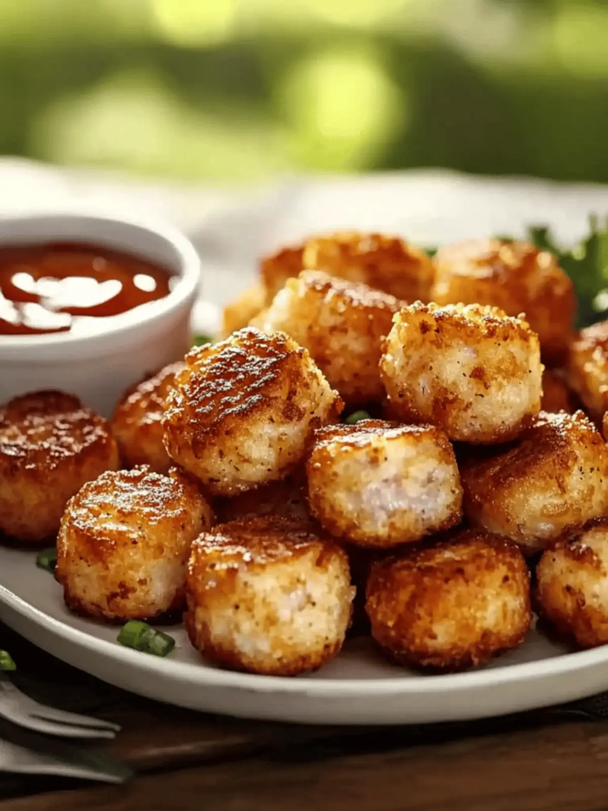 Crispy Hashbrown Sausage Bites
