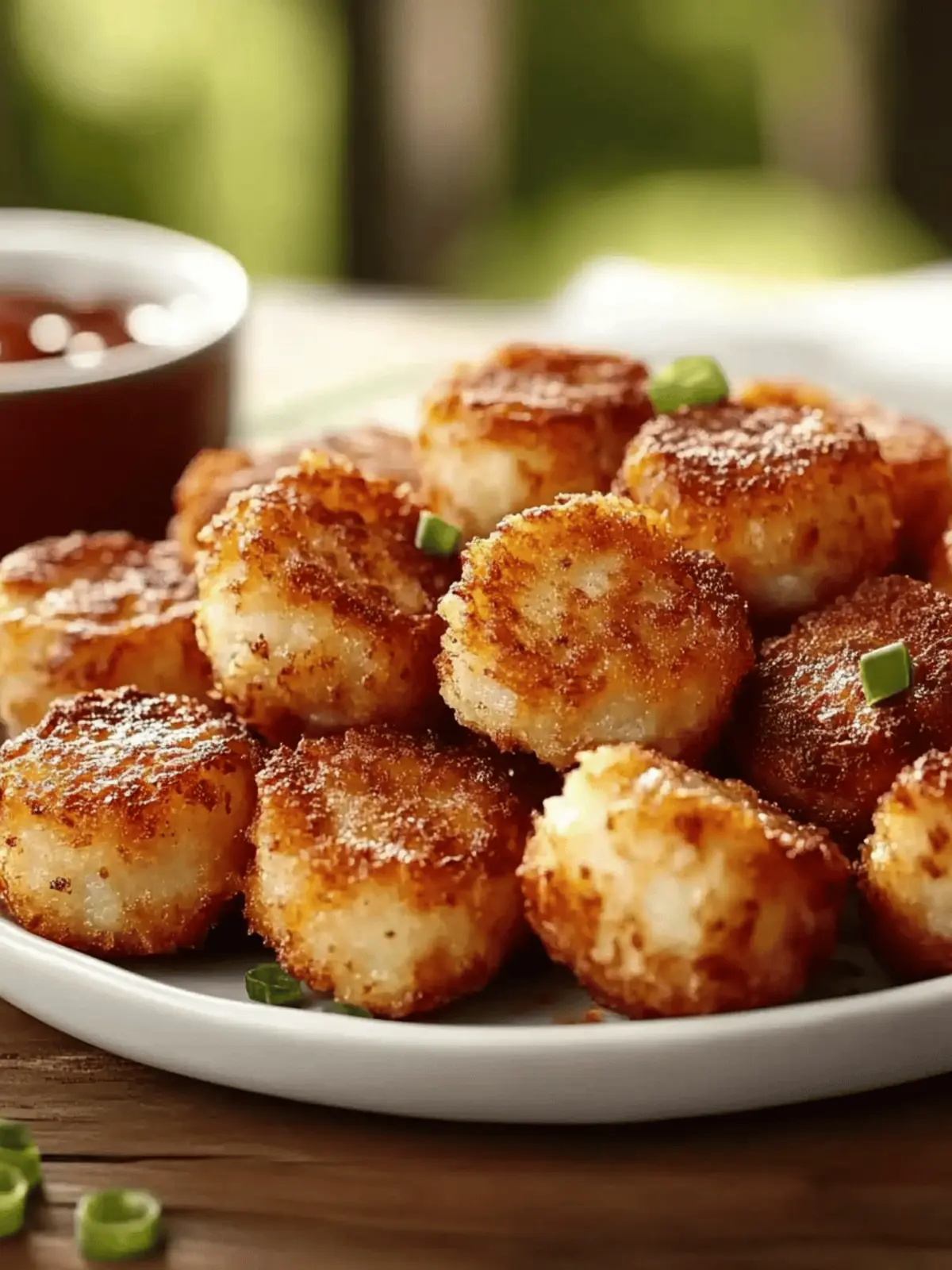 Crispy Hashbrown Sausage Bites