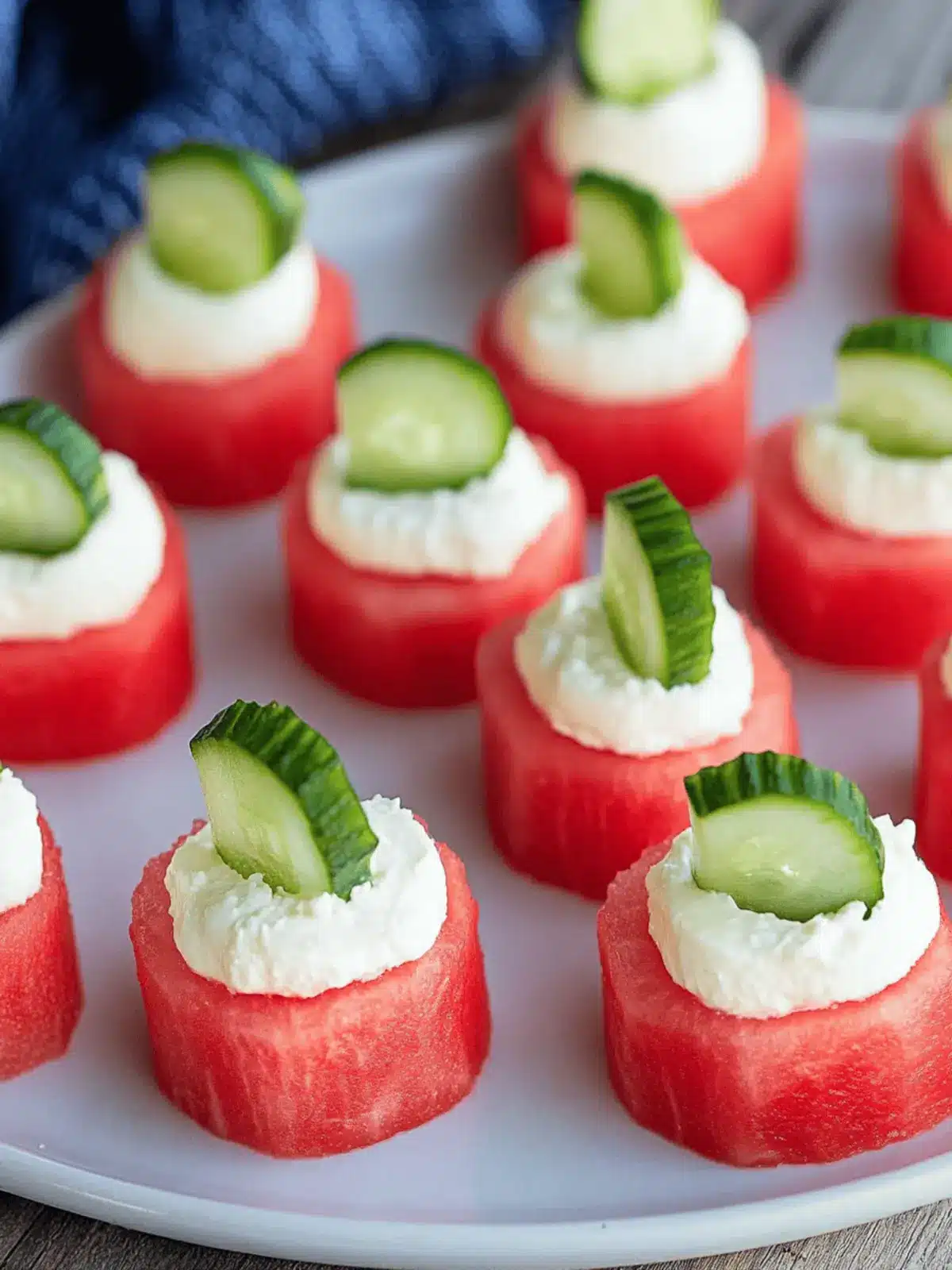 Summer Watermelon Goat Cheese Appetizer